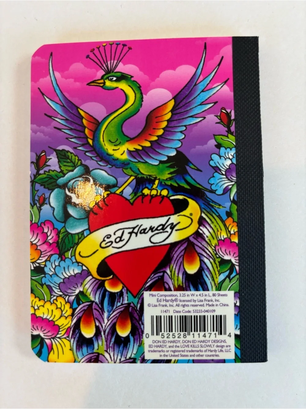 Ed Hardy Lisa Frank Mini Composition Notebook Lot of 3 New Y2K Stationery